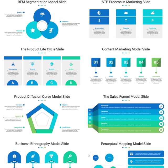 营销策略市场战略信息图PPT模板素材Marketing Strategy Model Template