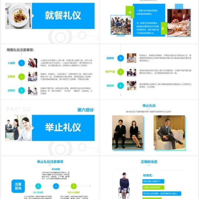 企业商务礼仪知识培训现代礼仪课程ppt模板