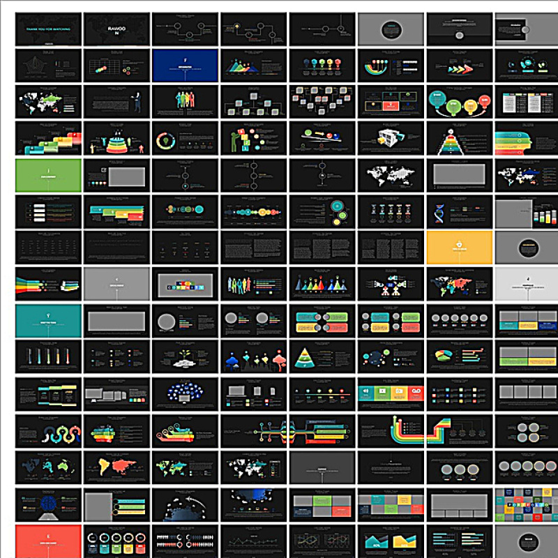 PPT图表  抽象PPT