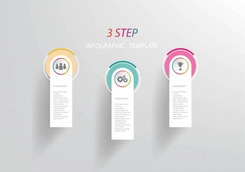 时间线业务信息图表模板