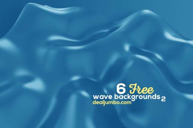 6个 的波3D背景2（6 Free Wave 3D Backgrounds 2）