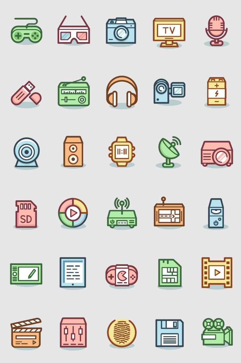 娱乐休闲游戏影音APP图标素材