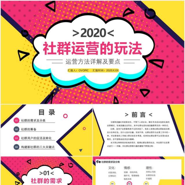 创意社群运营的方法详解营销策划方案PPT模板 创意社群运营的方法详解营销策划方案PPT模板