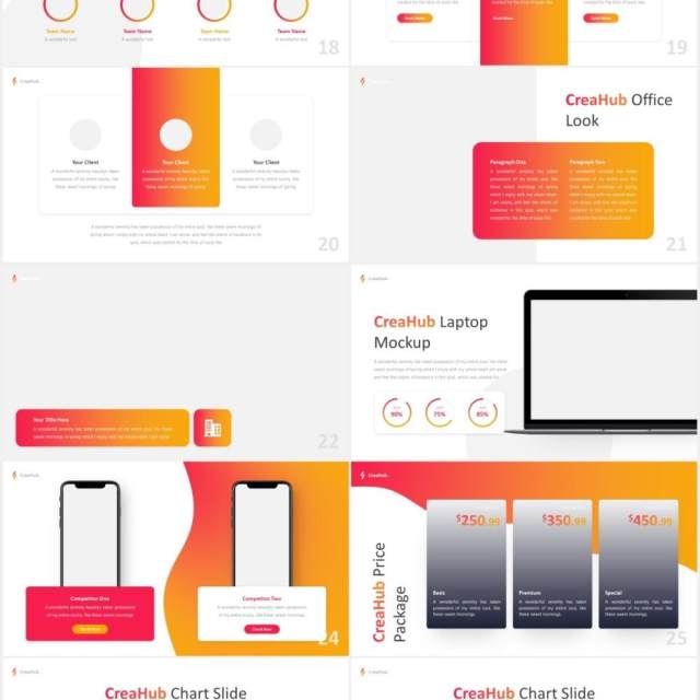 商业商务图片版式设计PPT模板CreaHub - Business Powerpoint Template 商业商务图片版式设计PPT模板CreaHub - Business Powerpoint Template