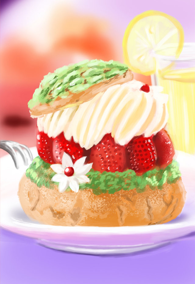 清新水彩手绘西式甜品奶油马卡龙插画 清新水彩手绘西式甜品奶油马卡龙插画