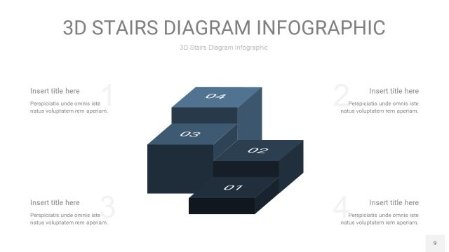 莫兰迪蓝色3D阶梯PPT图表9 莫兰迪蓝色3D阶梯PPT图表9