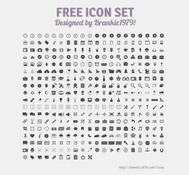350 Vector Web Icons