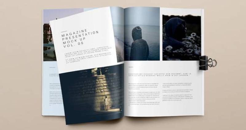 Psd Magazine Mockup View Vol5