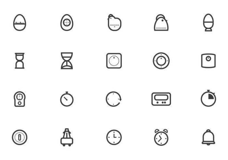  的蛋定时器矢量