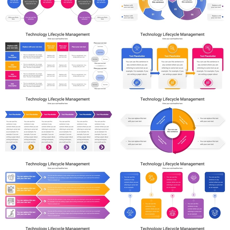 技术生命周期管理PPT模板素材Technology Lifecycle Management