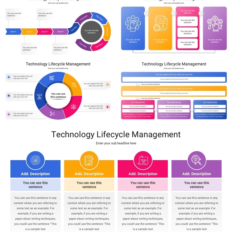 技术生命周期管理PPT模板素材Technology Lifecycle Management