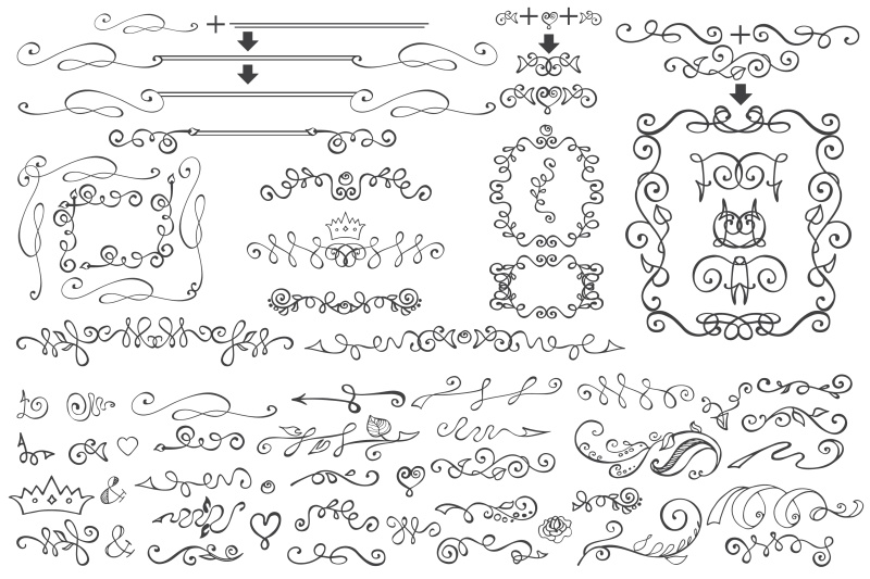 手绘书法设计元素08