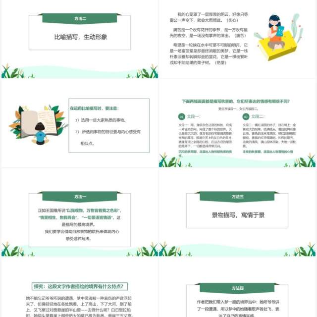 部编版高中语文必修二直面挫折学习描写课件PPT模板 部编版高中语文必修二直面挫折学习描写课件PPT模板