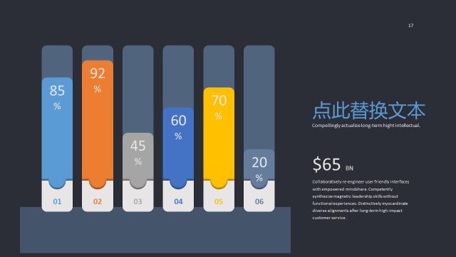 欧美风数据统计分析商务PPT图表17