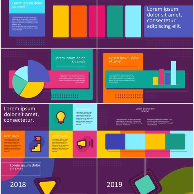 深色背景彩色工作通用图文排版设计PPT模板MOTIFE (DARK) - Colorful Presentation Template 深色背景彩色工作通用图文排版设计PPT模板MOTIFE (DARK) - Colorful Presentation Template