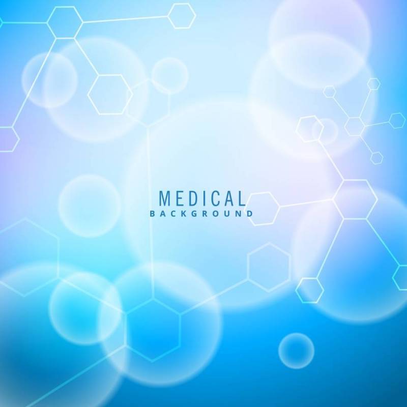 明亮的医学背景与分子