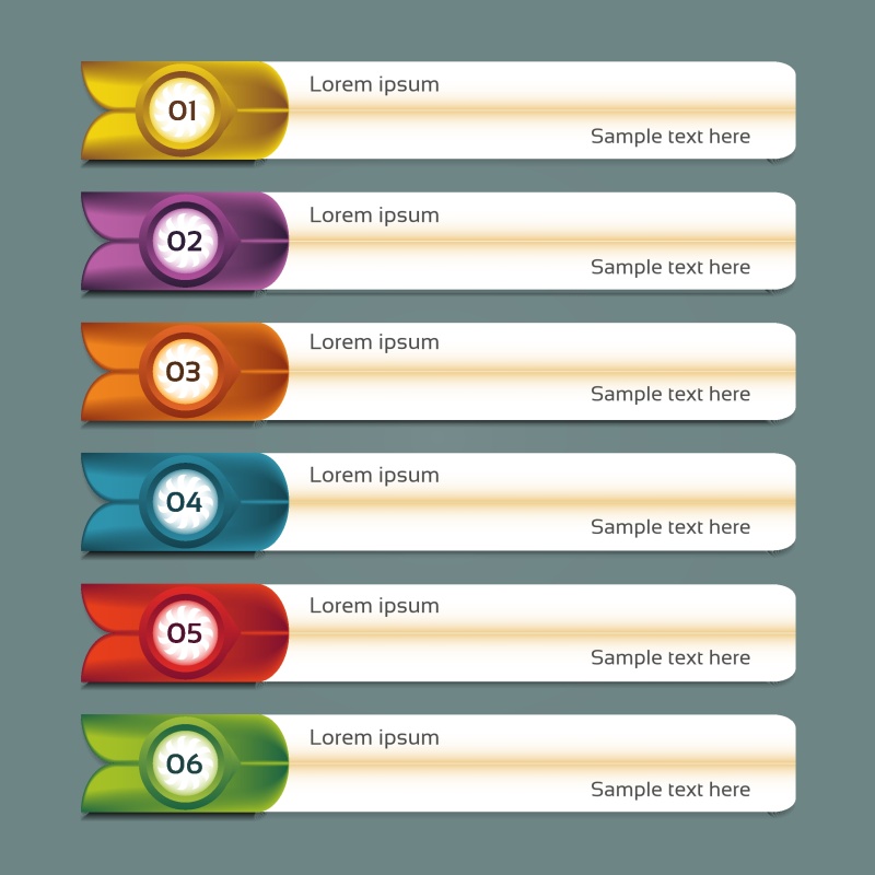 信息图片横幅和气泡22