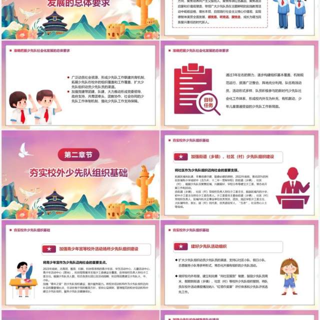构建新时代少先队社会化工作体系的意见PPT模板 构建新时代少先队社会化工作体系的意见PPT模板