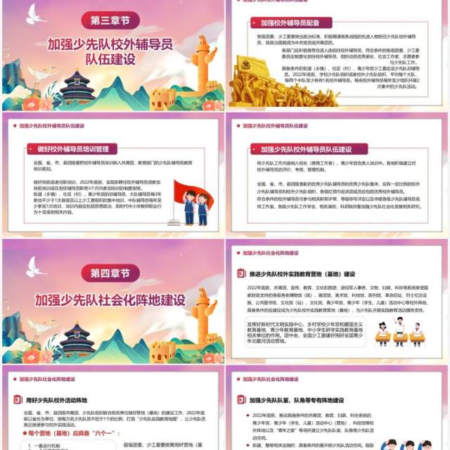 构建新时代少先队社会化工作体系的意见PPT模板 构建新时代少先队社会化工作体系的意见PPT模板