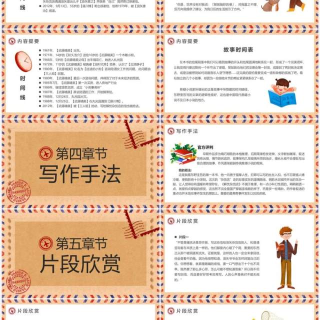 棕色复古风读书分享会解忧杂货铺PPT模板 棕色复古风读书分享会解忧杂货铺PPT模板