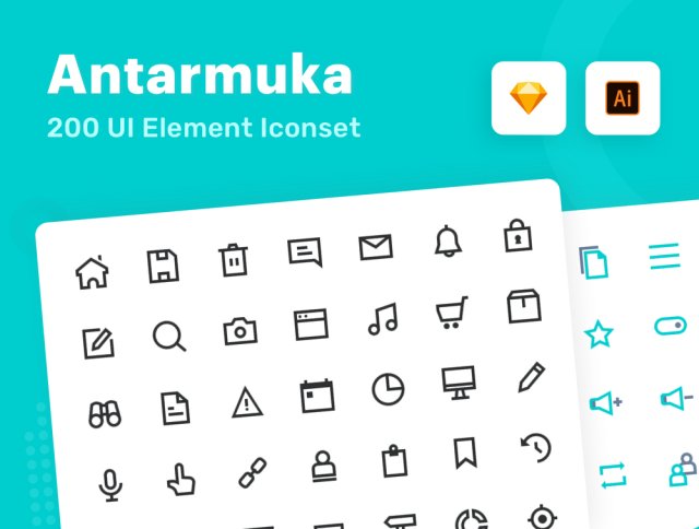 有关用户界面需求的最新图标包，但具有非常独特的质量图标。包含非常独特和灵活的图标，适合您的数字需求。，Antarmuka：UI元素图标