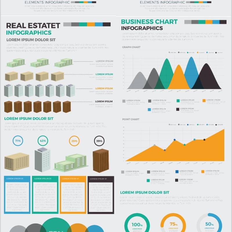 大信息图表元素设计Big Infographics Elements