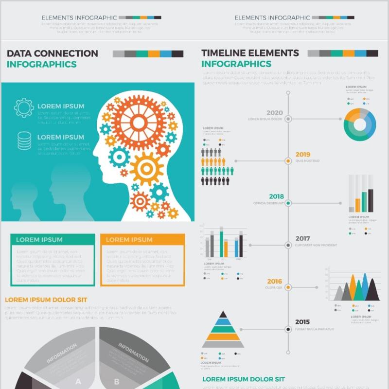 大信息图表元素设计Big Infographics Elements