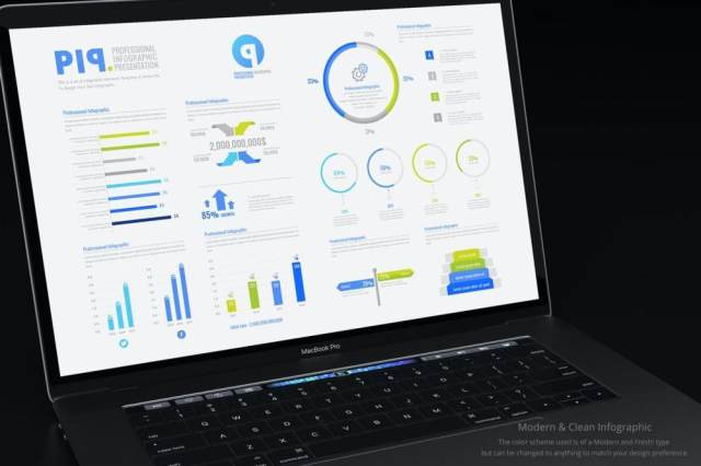 专业信息图表展示AI矢量素材设计Professional Infographic Presentation