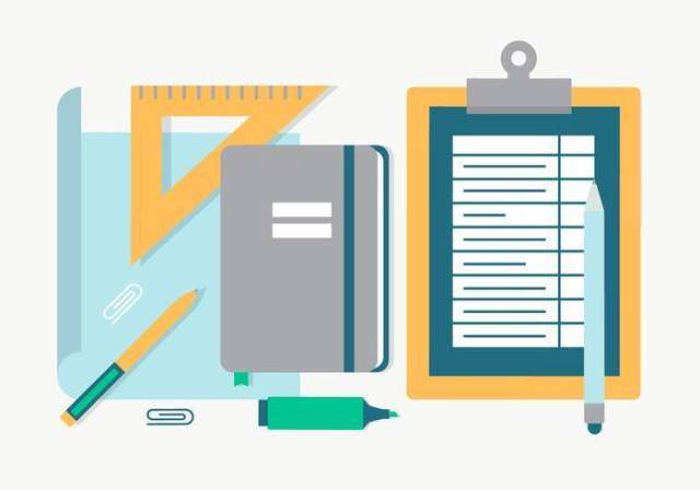  平面设计矢量回到学校的要点