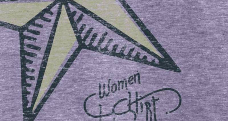 女士Psd Marl T恤Mockup Vol1