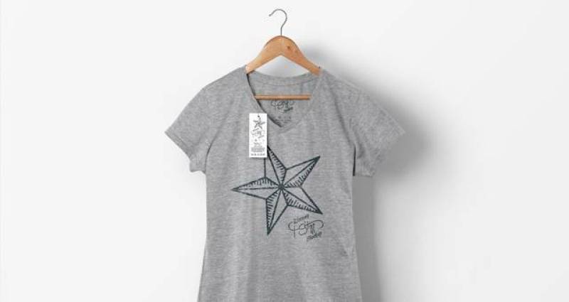 女士Psd Marl T恤Mockup Vol1