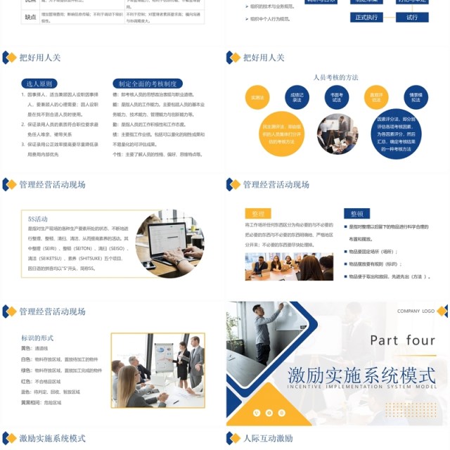 黄蓝简约风如何经营管理企业培训PPT模板 黄蓝简约风如何经营管理企业培训PPT模板