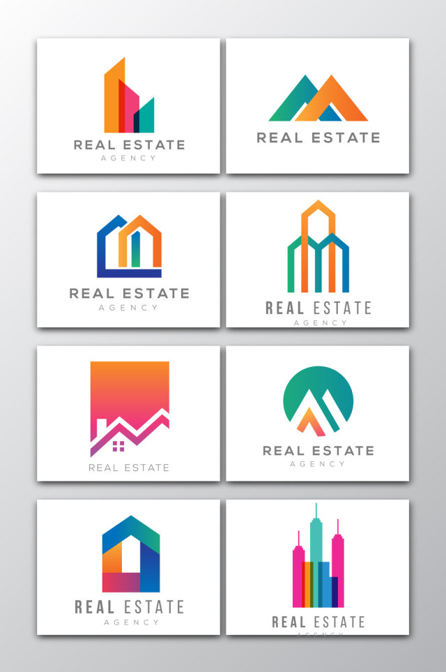 8款矢量建筑房地产大楼logo 8款矢量建筑房地产大楼logo