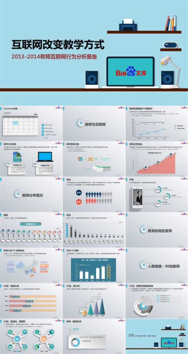 教师互联网行为分析报告(PPT版本)