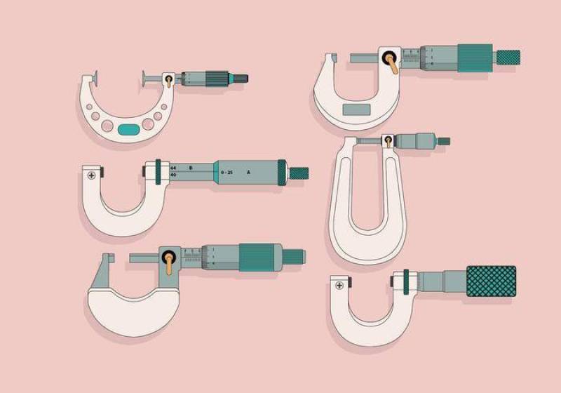 千分尺颜色灰色传染媒介