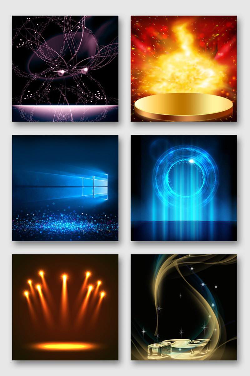 金灿灿光效效果素材