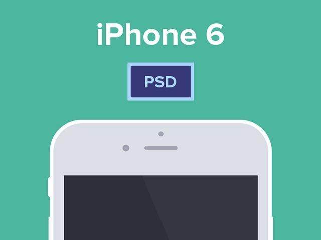 Flat iPhone 6 & 6 Plus mockups Flat iPhone 6 & 6 Plus mockups