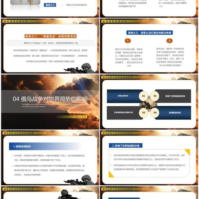 黑色2022年俄乌冲突专题学习解读PPT模板 黑色2022年俄乌冲突专题学习解读PPT模板