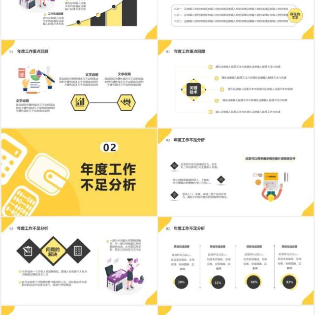 2021黄色简约风经营分析报告公司财务新年工作计划汇报通用PPT模板 2021黄色简约风经营分析报告公司财务新年工作计划汇报通用PPT模板