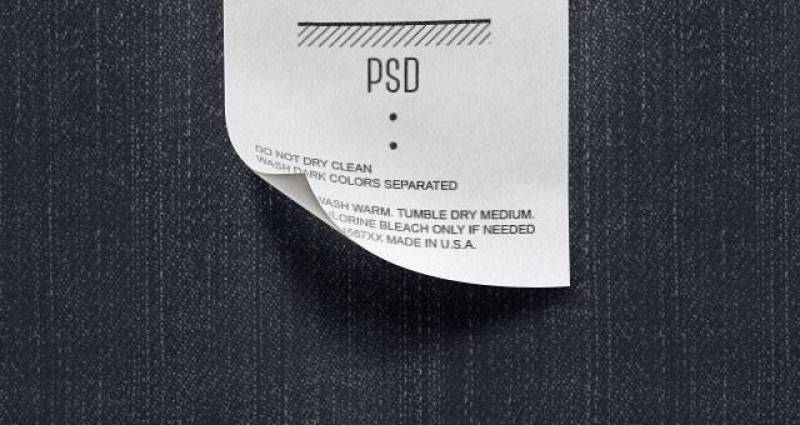 Psd服装标签样机