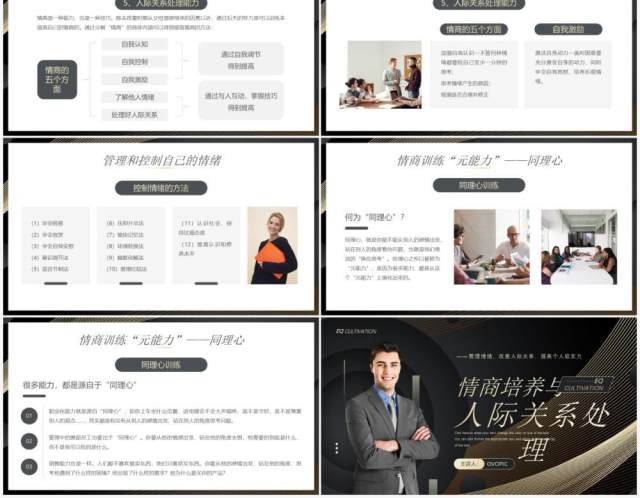 商务风情商培养与人际关系处理PPT模板 商务风情商培养与人际关系处理PPT模板