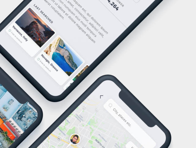 为Sketch＆Adobe XD设计的旅行应用程序的高质量模板。，Gezi Travel App UI Kit