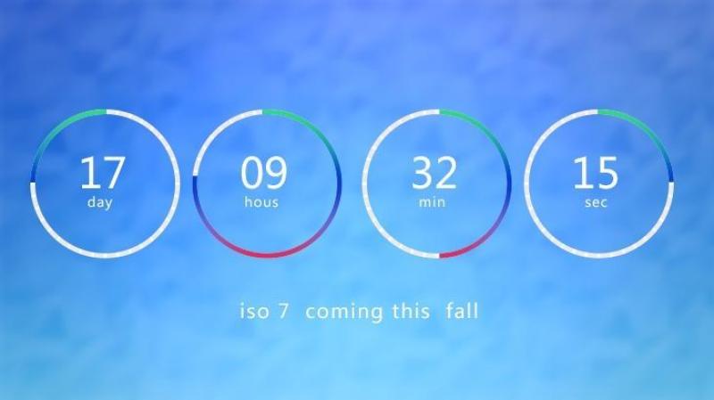 IOS7风格的倒数计时器