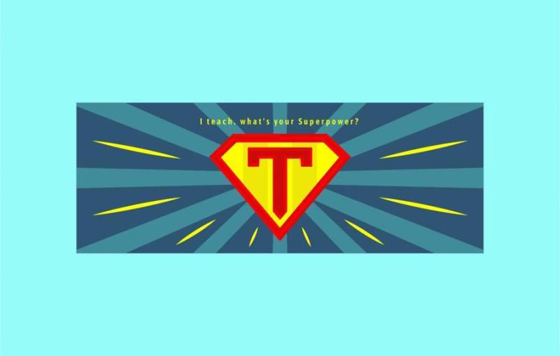 独特的老师Facebook封面载体