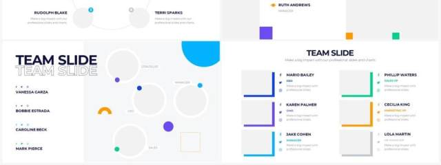蓝色简洁公司团队介绍PPT素材Team Powerpoint Infographics 蓝色简洁公司团队介绍PPT素材Team Powerpoint Infographics