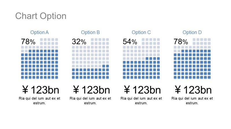 蓝色扁平人物数据PPT图表-29