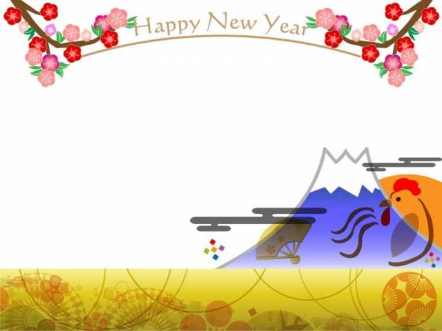 简单的鸡新年背景161220