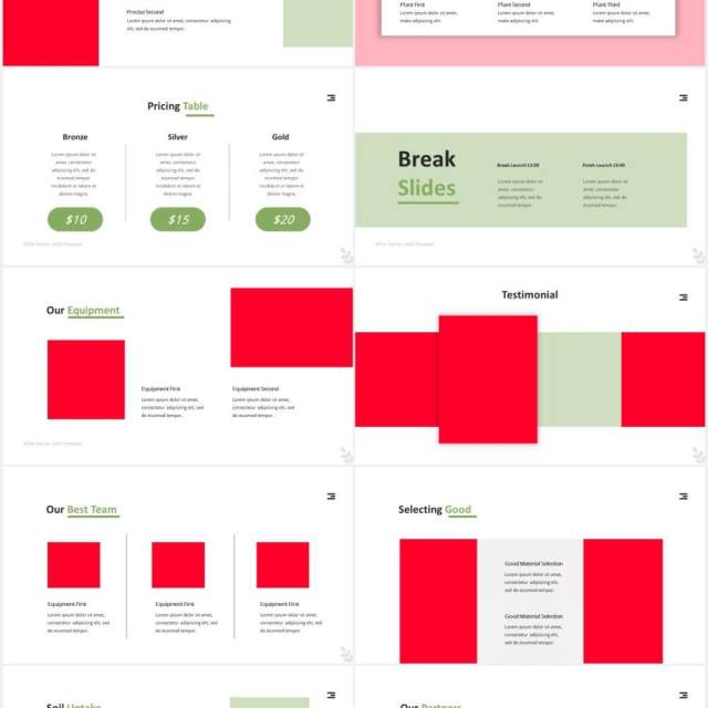 绿色农民农作物图片排版设计PPT模板The Farmer Powerpoint Template