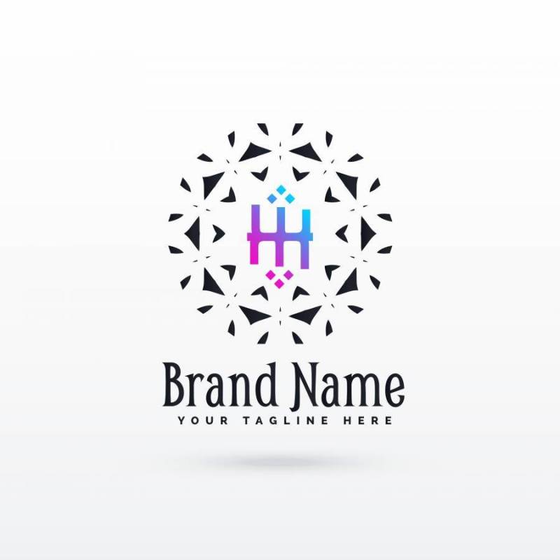 字母H商标概念设计模板
