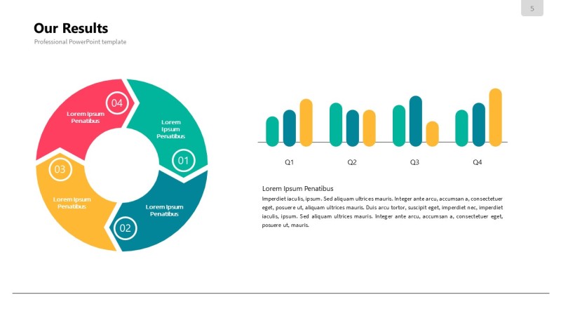 小清新PPT信息可视化图表5